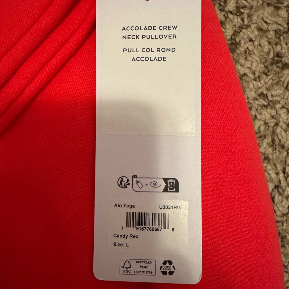 AUTHENTIC NWT ALO Accolade Sweatshirt - Picture 6 of 6